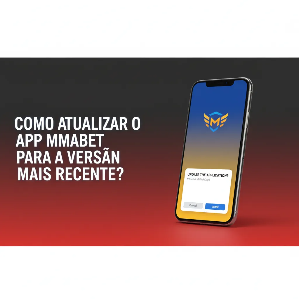 Ilustração mostrando como atualizar o app MMAbet no Android (APK) e no iOS (PWA) com puxar para atualizar.