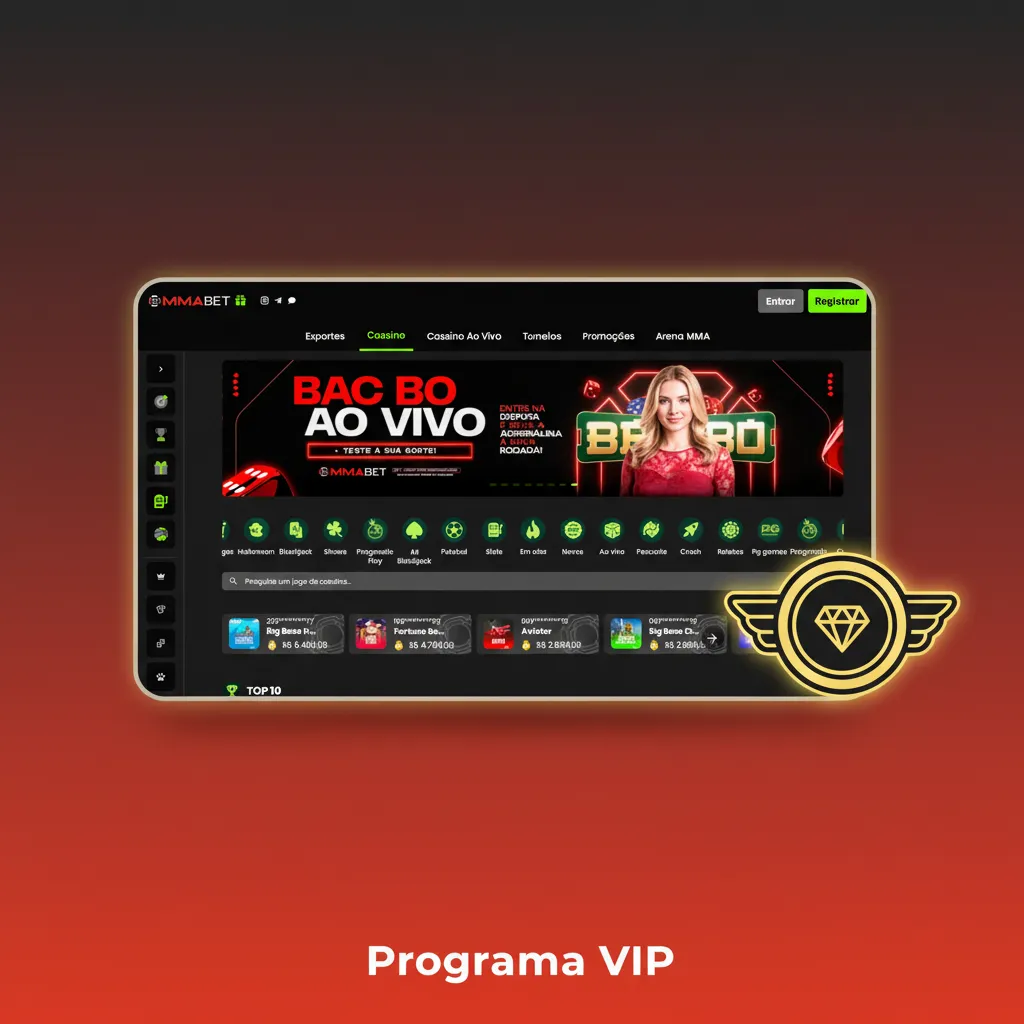 Programa VIP com níveis progressivos, cashback personalizado, limites maiores e suporte prioritário; adesão por convite.