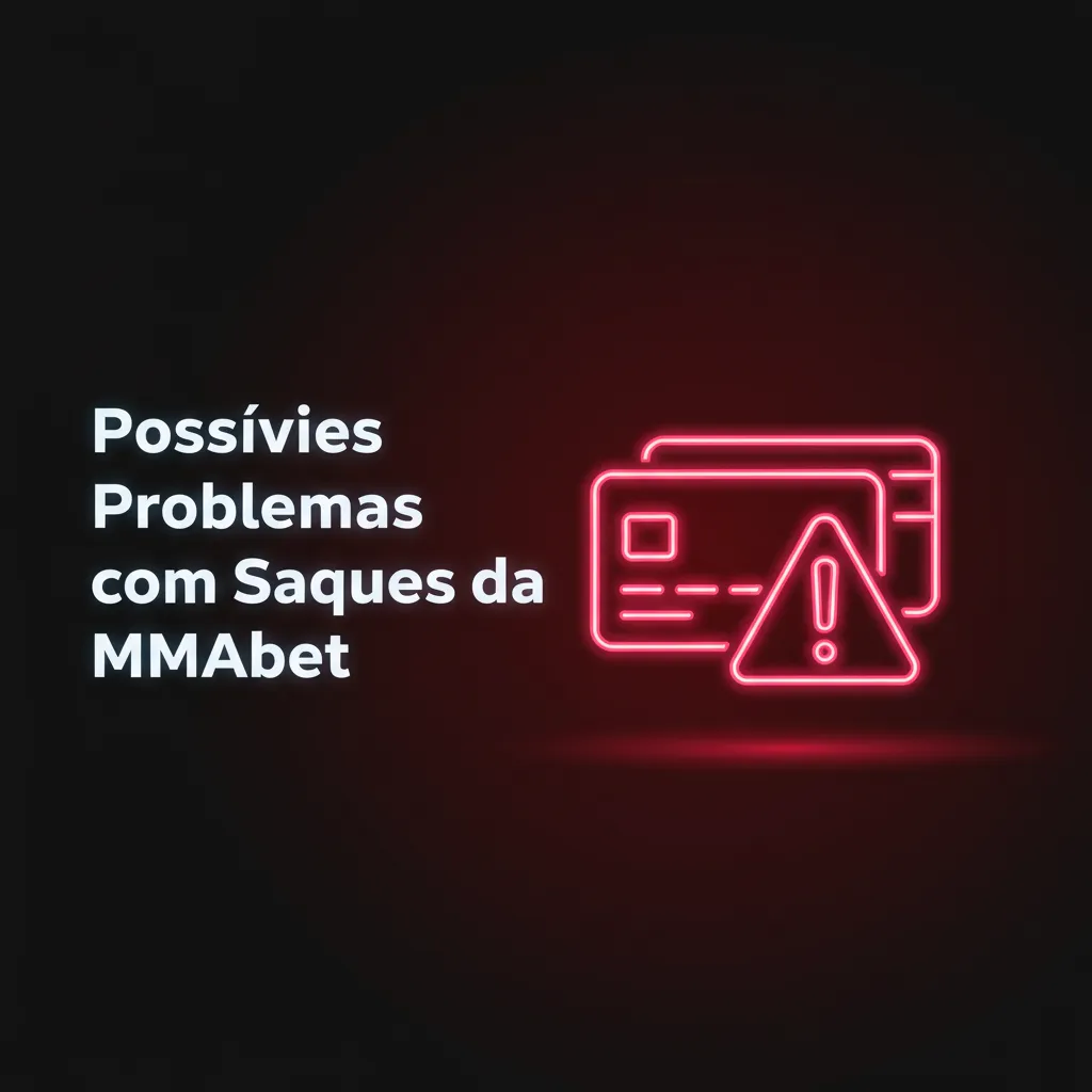 Infográfico MMAbet sobre problemas em saques: análise até 24h, chave Pix, verificação, limites, bônus/rollover e BRL.
